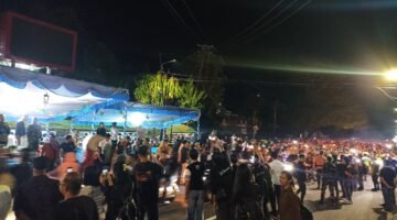 Pastikan Kegiatan Berlangsung Aman dan Lancar, Personel Kodim 1310/Bitung Pengamanan Pawai Takbir Idul Fitri 1447 H di kota Bitung